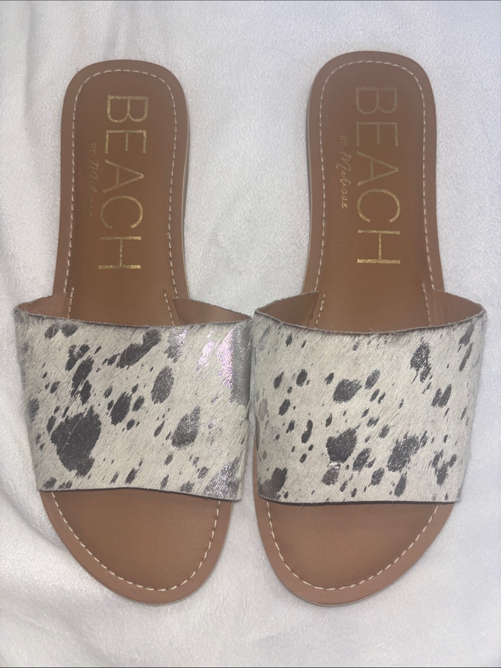 Dyed Fur Cow Beach by Matisse Cabana Leather Sandals